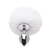 PLUG ANAL EM METAL P 5,5 X 2,6CM COM POMPOM - A sós Pvh Sex Shop