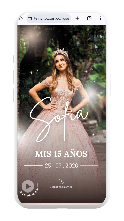 Invitación Rose Gold - comprar en línea