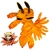 Pijama Kigurumi Cosplay Disfraz Unisex Niño y Adulto KURAMA, ZORRO de 9 colas