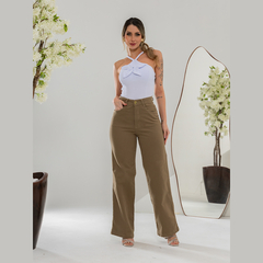 Calça Jeans Feminina Wide Leg Cintura Alta - loja online