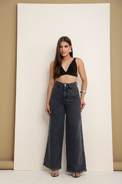 Calça Jeans Feminina Pantalona Boca de Sino - comprar online