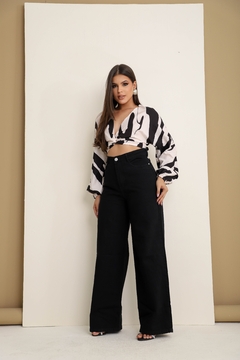 Calça Jeans Feminina Pantalona Boca de Sino - comprar online