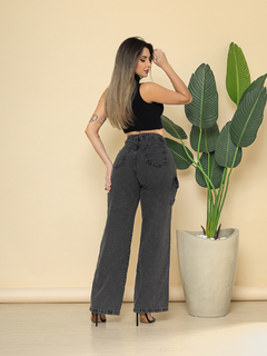 Calça Jeans Feminina Cargo Pantalona - loja online