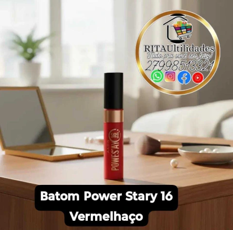 Batom Power Stary 16 Vermelhaço