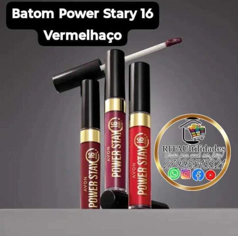 Batom Power Stary 16 Vermelhaço