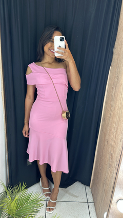 VESTIDO MIDI SOCIAL - SILMARA MODAS