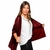 Kimono espolverino amplio de gasa plisada con brillo - tienda online