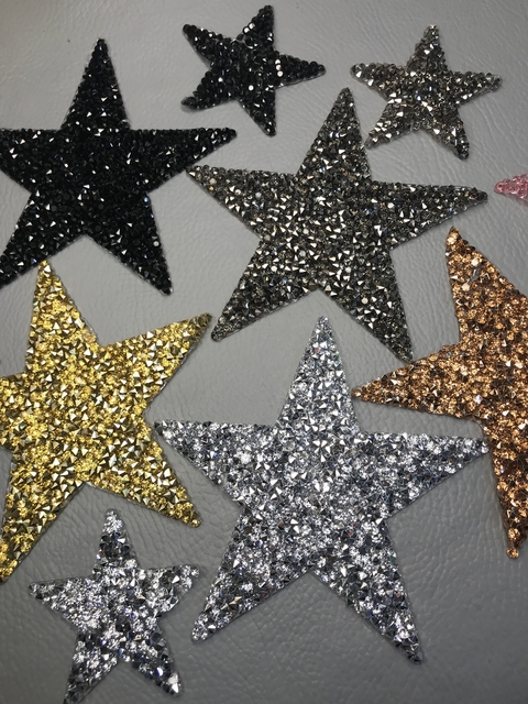 Estrela de Strass Termocolante - Unidade