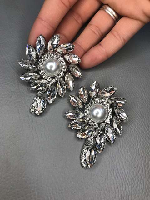 Acessório Presilha de Strass para Sapato