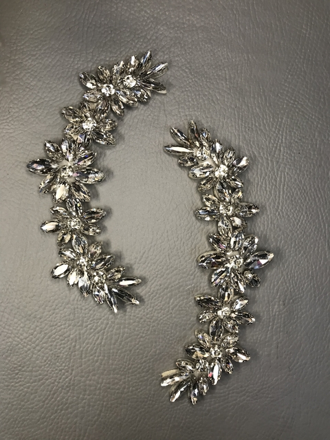 Aplique Ramo de flor Strass - comprar online