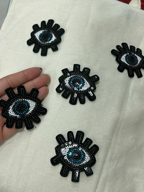 Kit 5 Apliques Termocolantes Olho Grego - Pequeno - comprar online