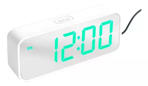 Reloj Despertador Espejo USB