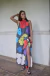 Falda LLEGA LA NOCHE FLORES CON GRIS - tienda online