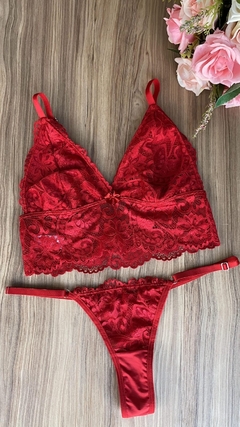 CONJUNTO CROPPED RENDA - comprar online