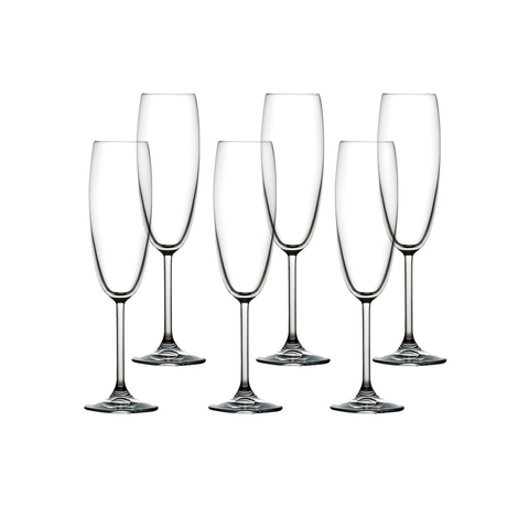 Jogo de 6 Taças Vidro Champanhe Pasabahçe 220ml Sidera
