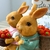 Kit Casal de Coelhos Páscoa Decoração Enfeite 2 Peças - comprar online