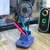 Ventilador de Mesa Recarregável Usb Porta Celular e Caneta na internet