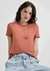 blusa básica Hering feminina manga curta slim - 0241