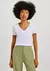 Blusa Básica Hering Feminina Slim Decote V 02tq - loja online