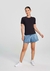 Blusa básica Hering feminina slim em algodão elastano na internet