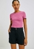 Sshorts básico Hering feminino chino cintura média em sarja - preto