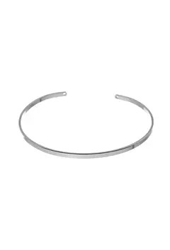 Bracelete Minimalista Liso no Ródio - comprar online