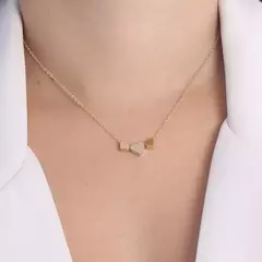 Choker Com Corações Lisos