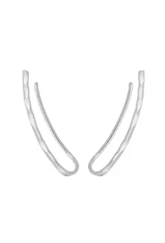 Brinco Ear Cuff Slim de Pressão no Ródio - comprar online