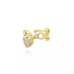 Piercing Fake Escrito Love Cravejado - comprar online