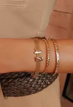 Pulseira de Malha Funaro no Ouro