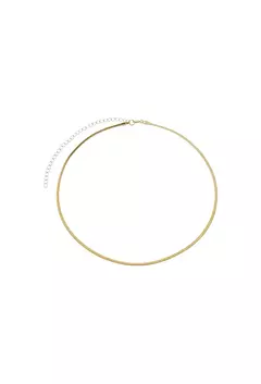 Choker Malha Fita 2 mm no Ouro - comprar online