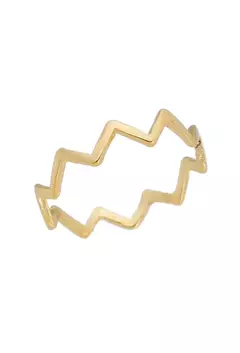 Anel Zig Zag no Ouro - comprar online