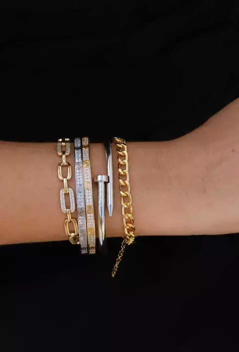 Pulseira Corrente de Elos no Ouro