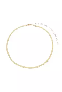 Choker Malha Fita 3 mm no Ouro - comprar online