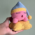Kirby mimindo na estrela
