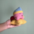 Kirby mimindo na estrela - Crochê à Meia Noite