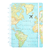 CADERNO INTELIGENTE By GoCase - Mapa Mundi Azul