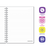 Caderno Universitário Duplex ANIMATIVA 1 Matéria 80 fls - Rosa Rose / Capa 1 - comprar online