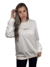 Moletom Blusão Feminino Branco OFF Estampado Preto Valansuelo - comprar online