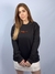 Moletom Blusão Feminino Preto Logo Laranja Valansuelo - loja online