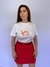 Camiseta T-Shirt Branca 100% Algodão Estampa Laranja Valansuelo na internet