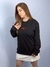 Moletom Blusão Feminino Preto Logo Laranja Valansuelo na internet