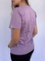 Camiseta T-Shirt Lilás 100% Algodão Estampa Preta Valansuelo na internet