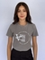 Camiseta Baby Look Cotton Cinza Estampada Premium Valansuelo - loja online