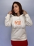 Moletom Feminino c/ Capuz Branco Off Estampa Laranja Valansuelo - Valansuelo Concept Brand