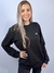 Moletom Blusão Feminino Preto Mini Logo Branco Valansuelo - comprar online