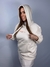 Moletom Feminino c/ Capuz Branco Off Estampado Laranja Valansuelo - comprar online