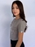 Camiseta Baby Look Cotton Cinza Estampada Premium Valansuelo - Valansuelo Concept Brand