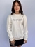 Moletom Blusão Feminino Branco OFF Logo Preto Valansuelo - comprar online