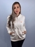 Moletom Feminino c Capuz Branco Mini Logo Laranja Valansuelo - comprar online